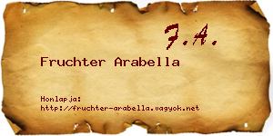 Fruchter Arabella névjegykártya